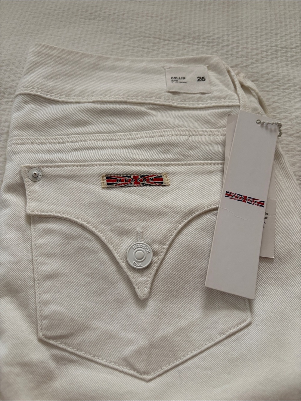 Hudson White High-Rise Women’s Jeans - 26